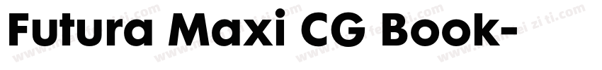 Futura Maxi CG Book字体转换